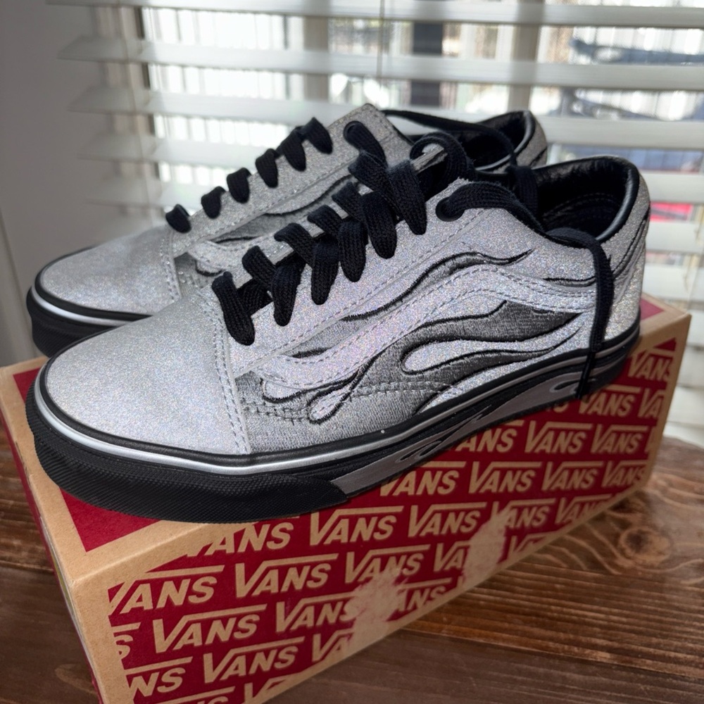 Vans Old Skool A$AP Worldwide Silver Reflective Sneakers